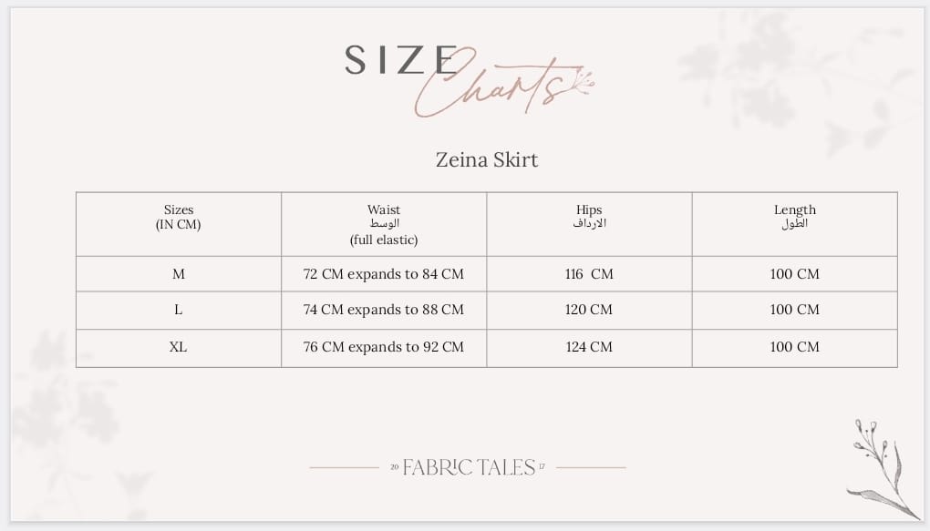 Avocado Zeina Skirt Fabric Tales